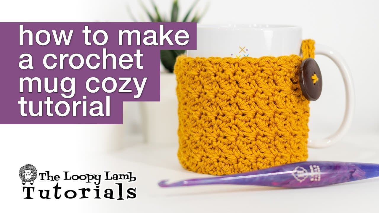 How to Crochet a Mug Cozy (1-Skein Beginner Project)