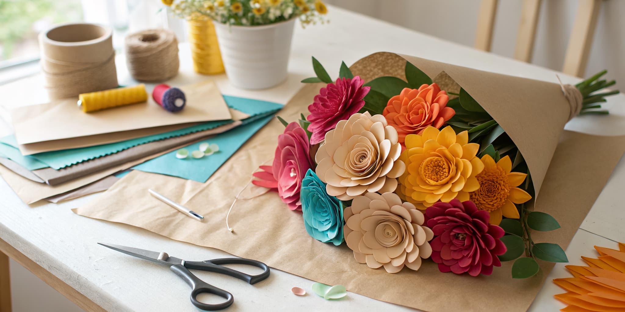 Paper Flowers from Scratch