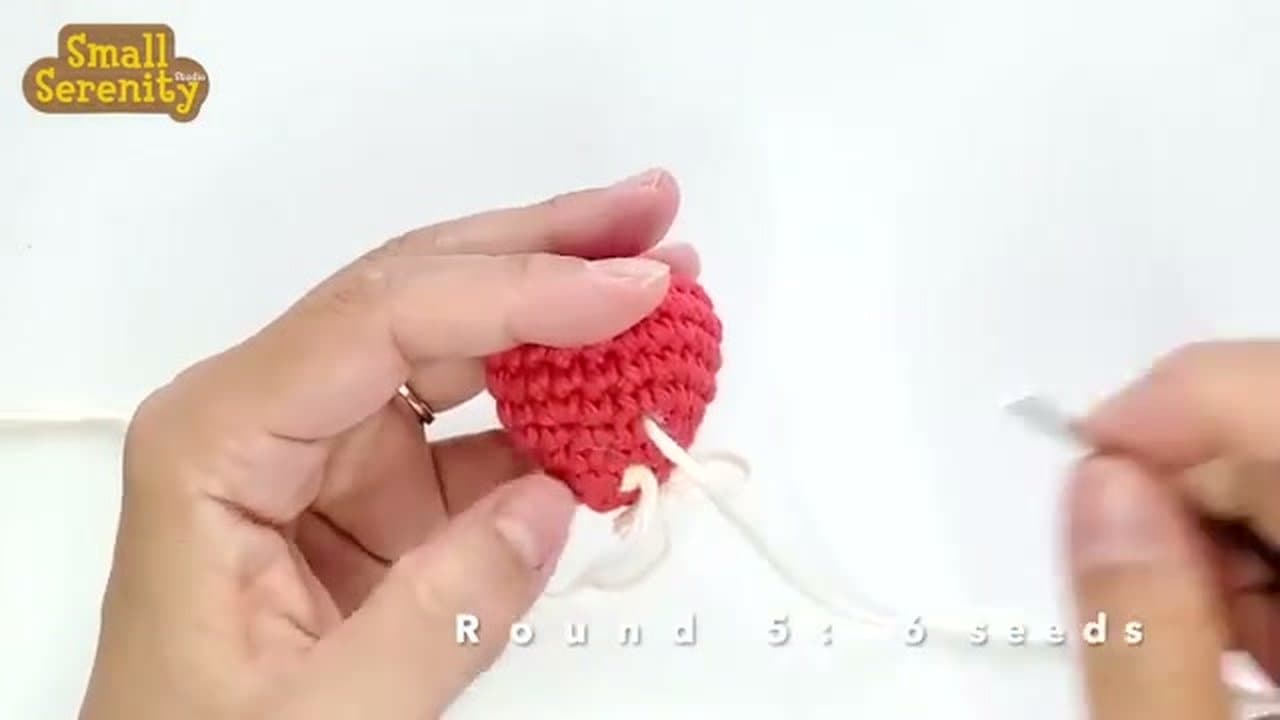 How to Crochet a Strawberry - 7-Step Amigurumi Tutorial