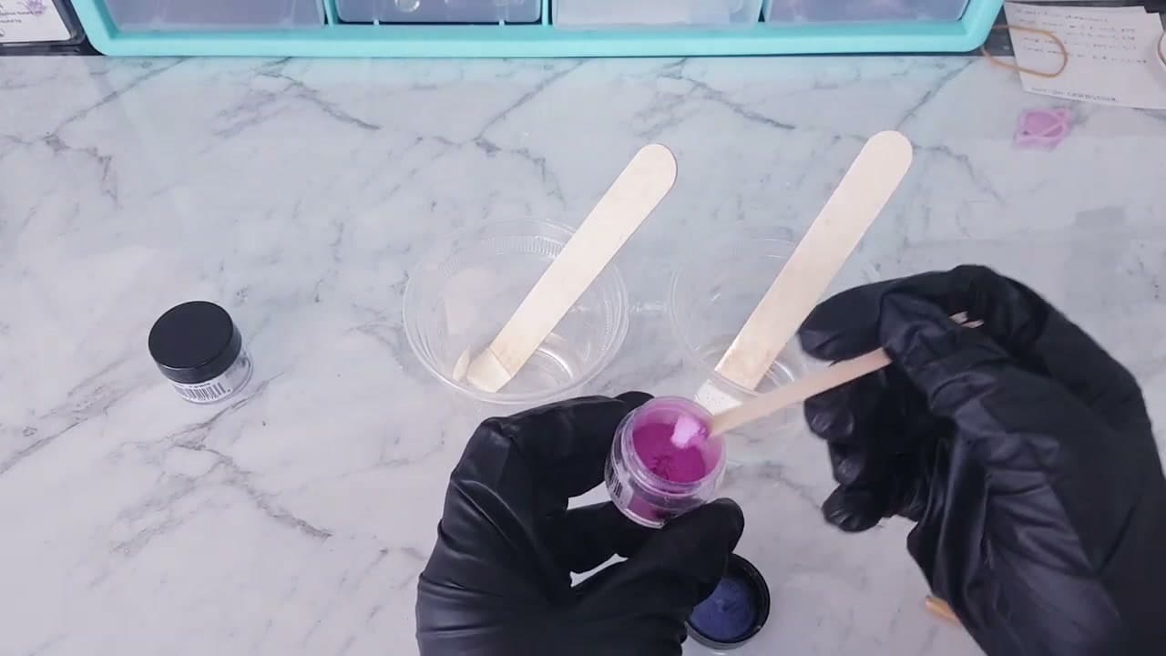 Step 4: Add Mica Powder - How to Add Color to Resin