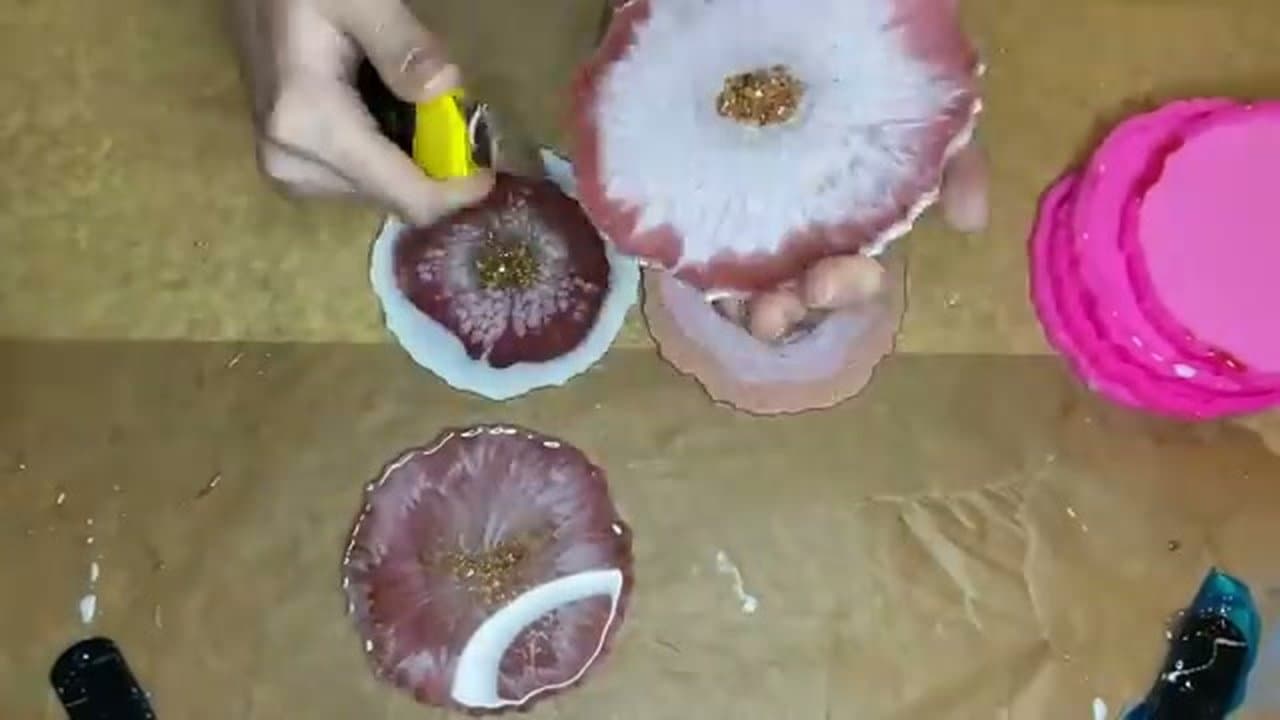 Step 9: Apply a Protective Top Coat - Resin Art for Beginners: Coaster Tutorial