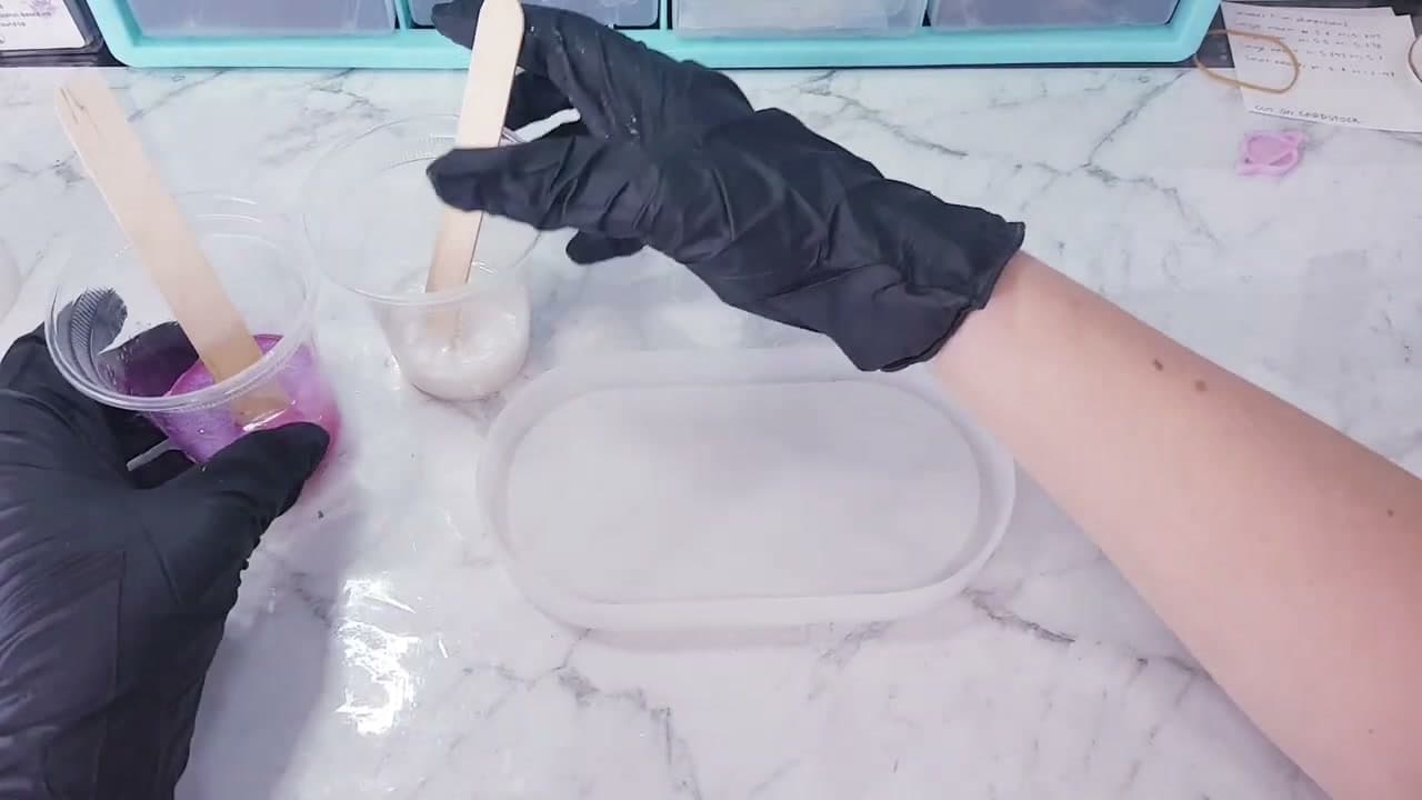 Step 5: Do a Dirty Pour - How to Add Color to Resin